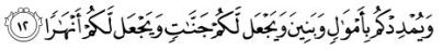 Quran 71.12